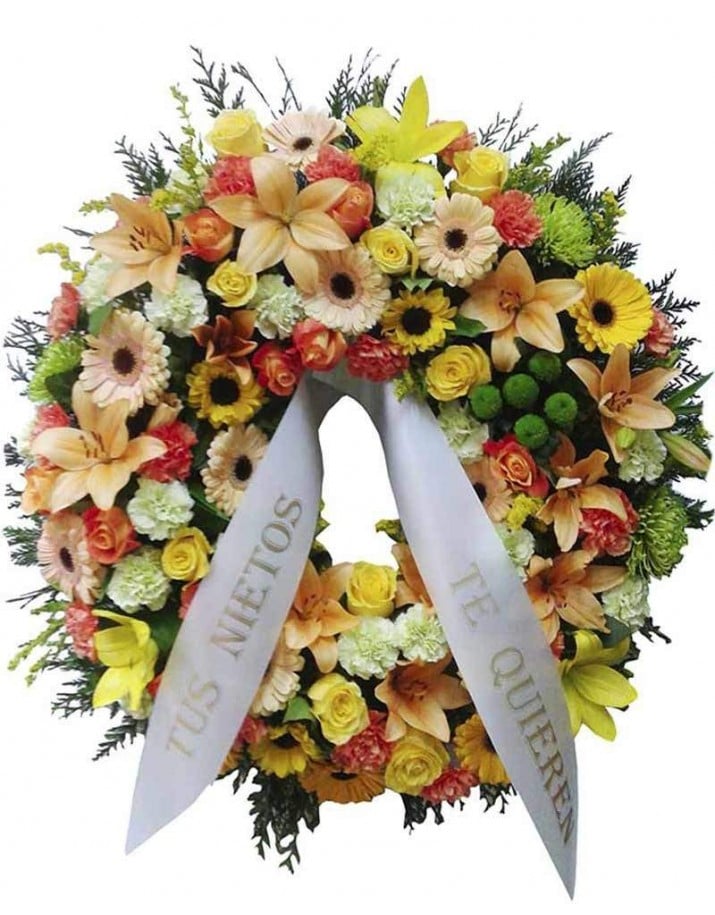 Floristería tanatorio M30. Venta de coronas funerarias.