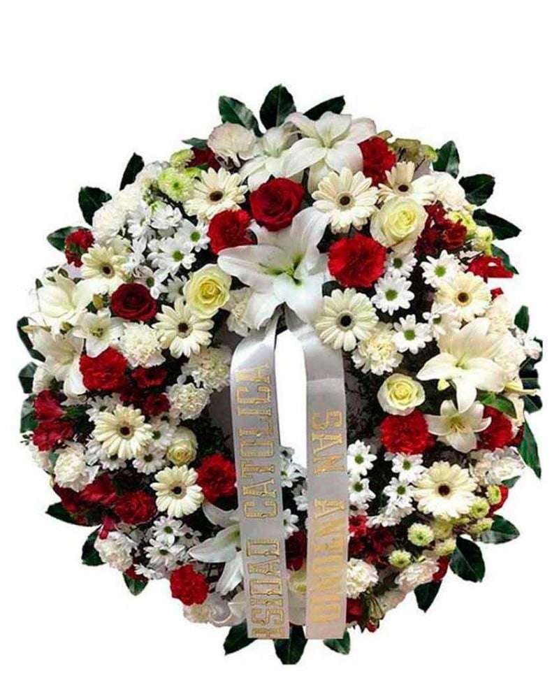 Precio coronas de flores. Floristería tanatorio m30