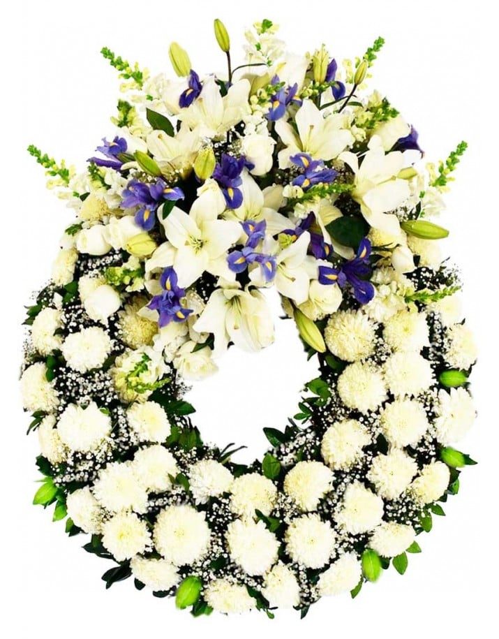 Coronas de flores para funeral Madrid.