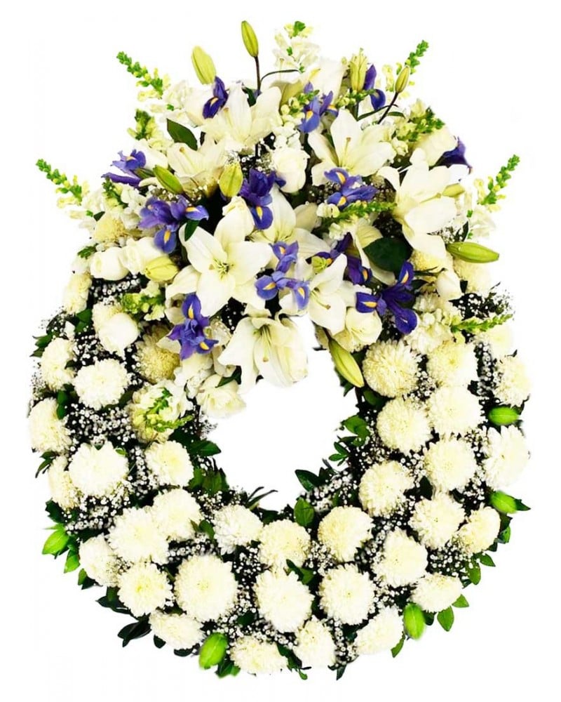 Coronas de flores para funeral Madrid.