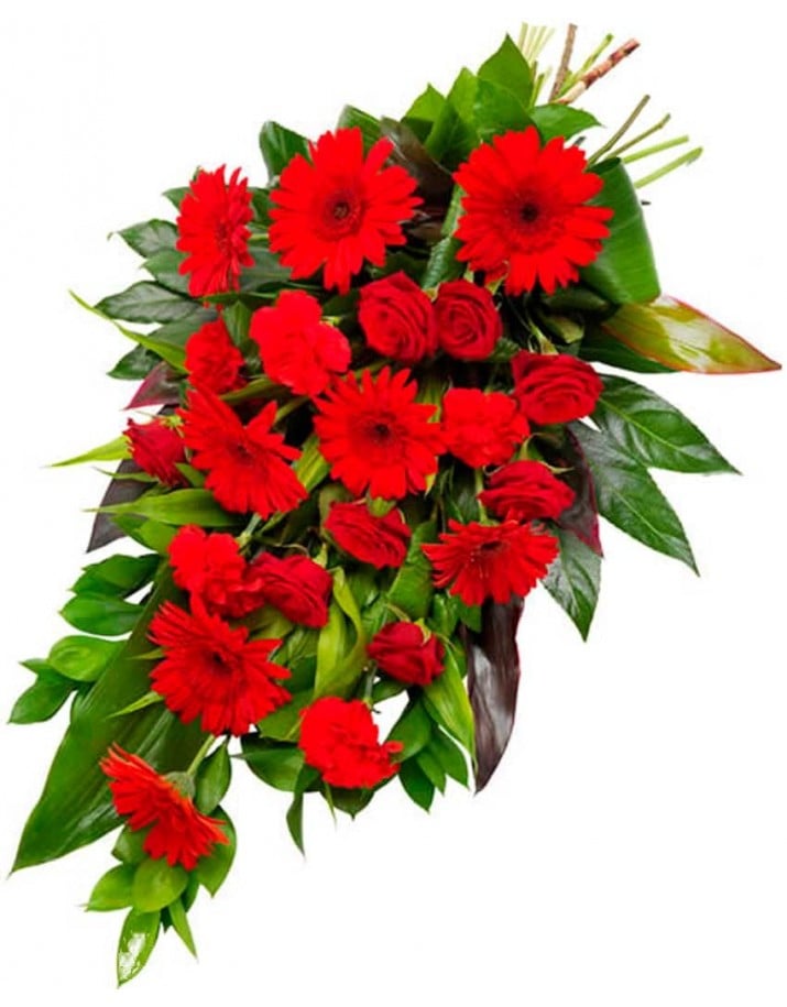 Ramos de flores para difuntos.