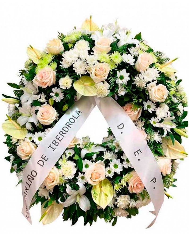 Coronas de flores a todos los tanatorios de Madrid.