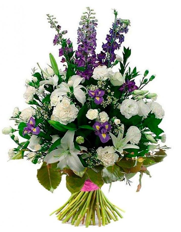 ramo de flores para difunto en tanatorios de Madrid.