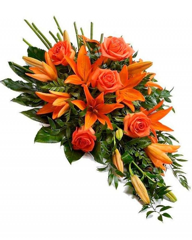 Ramos de flores para el tanatorio M30 de Madrid.