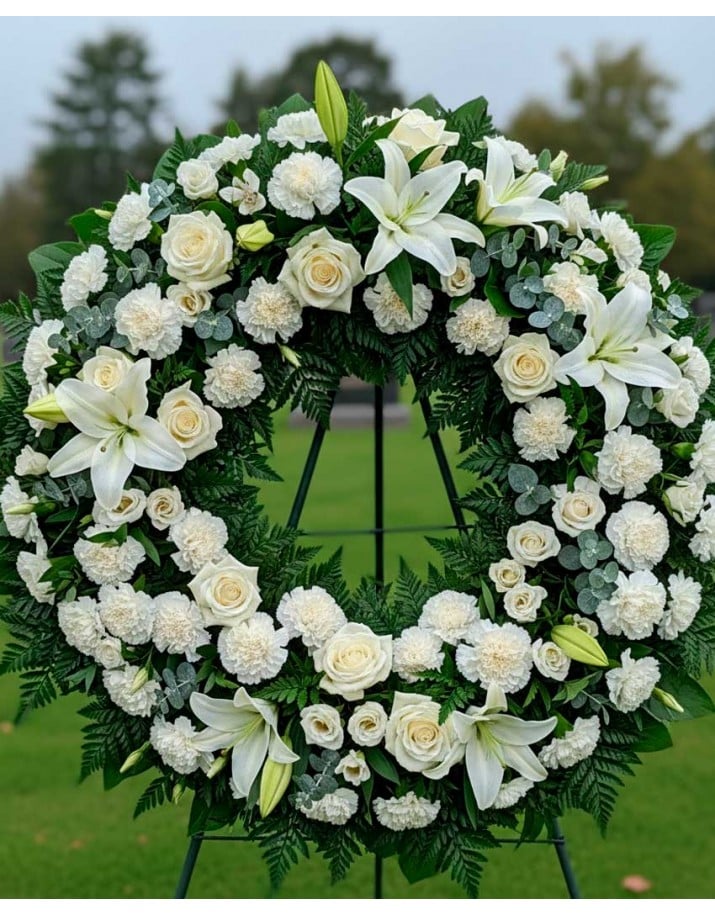 Coronas de flores personalizada para funeral