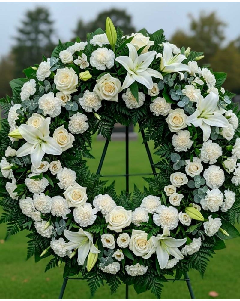 Coronas de flores personalizada para funeral